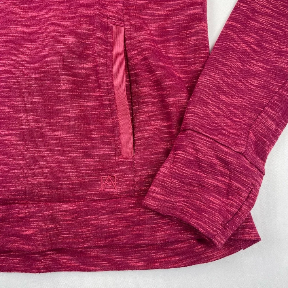 Avalanche Sweatshirt Womens Small Pink Two Tone 1/4 Button Pullover Jacket - Picture 2 of 9